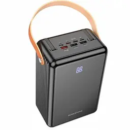 Зовнішній акумулятор повербанк із швидкою зарядкою Power bank Borofone BJ32 80000mAh PD22,5W Чорний