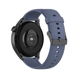 Ремінець силіконовий для смарт-годин BeWatch HW Huawei Watch 22 мм СіроСиній (102HW05) - мініатюра 5