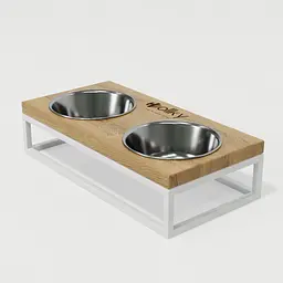 Hollky Base S — миски на підставці для маленьких собак та котів (2 × 0,45 л) - мініатюра 6