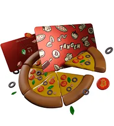 Криптогаманець Tangem 2.0 Bitcoin Pizza Day Wallet набір з 3 карток (TG-PIZZADAY) - мініатюра 3