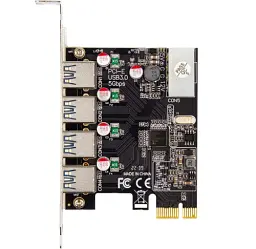 Плата розширення Frime PCI-E x 1, 4 xUSB 3.0, чіп NEC 720201, живлення Molex (ECF-PCIEtoUSB 015)