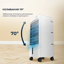 Кондиціонер портативний на колесах 3, 5 л / Портативний охолоджувач повітря 50 Вт - мініатюра 4