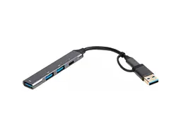 USB-хаб Maxxter HU3C-4P1CN-01 - мініатюра 3