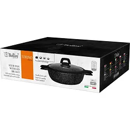Сотейник з кришкою Bollire Torino, 3,85 л, 28 см (BR-1615) - мініатюра 3