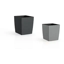 Вазон Plastkon Eliot Stone 25x25 см антрацит - мініатюра 2