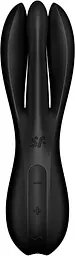 Кліторальний вібратор Satisfyer Threesome 2 Black, 3 гнучкі пальчики, 3 мотори - мініатюра 5