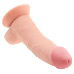Фалоімітатор LoveToy The Ultra Soft Dude 20 см тілесний - мініатюра 5