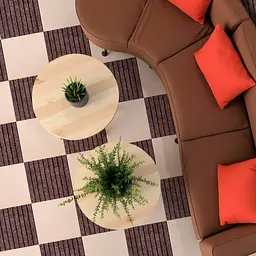 Самоклеюча плитка під ковролін моко 300*300*4,5MM (D) SW-00002488 - мініатюра 7