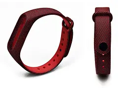 Силіконовий ремінець Primo для фітнес-браслета Xiaomi Mi Band 2 Red Gravel - мініатюра 3