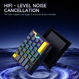 Ігрова дротова магнітна клавіатура Ajazz AK029 / Ice Island Switch / Black - мініатюра 5