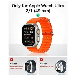 Захисний чохол із склом ESR Armorite Protection Set Titanium (1+2 Pack) для Apple Watch Ultra (1Z0480102) - мініатюра 2