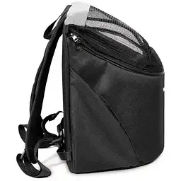 Сумка-переноска для собак Pet Fashion Quadra 38х32х26 см чорна - мініатюра 2