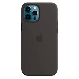 Чохол Silicone Case з MagSafe для Apple iPhone 12 Pro Max (Black) ААА [53336] - мініатюра 2