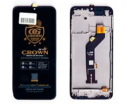 Дисплей Tecno Spark 7 (KF6/KF6N)/Tecno Spark 7 Go (KF6m) чорний + рамка
