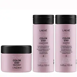 Дорожній набір Lakme Color Stay Travel Pack для фарбованого волосся: шампунь 100 мл + кондиціонер 100 мл + маска 50 мл - мініатюра 2