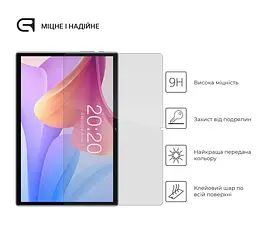 Захисне скло для планшета Teclast P20S 10.1"", Glass.CR, загартоване скло 9H, 2.5D, повне проклеювання, з олеофобним покриттям, проста установка та сумісність з чохлами всіх типів (Case friendly), ArmorStandart (ARM67194) - мініатюра 2