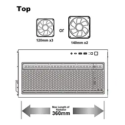 Корпус AZZA GUARDIAN GLASS Black (CSAZ-520BG) Без БП - мініатюра 8