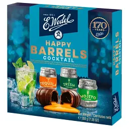 Цукерки E.Wedel Happy Barrels Cocktail Flavours 200г.