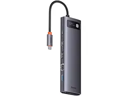 USB-хаб BASEUS Metal Gleam Series 12-in-1 Type-C Gray (WKWG020213)
