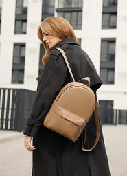 Жіночий рюкзак Sambag Brix Classic кавовий 35 х 25 х 12 см (14511021)