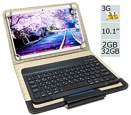 Планшет-телефон Hoozo MT232 Silver + Чохол із Bluetooth клавіатурою - мініатюра 2