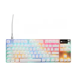 Клавіатура SteelSeries Apex Pro TKL Gen 3 HyperMagnetic OmniPoint 3.0 OLED USB UA White (64898)