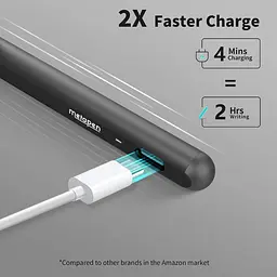 Стилус Metapen Pencil A8 Midnight Black, Precise & Smooth сумісний з Apple iPad 10th/9th~6, iPad Air 5/4/3, Stylus Pen для iPad - мініатюра 2