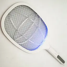 Мухобійка акумуляторна електрична ракетка знищувач комах UKC Electric Mosquito Swatter білий - мініатюра 8