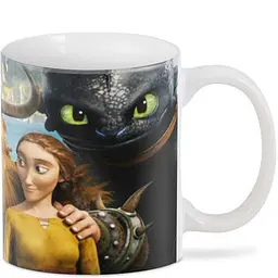 Кухоль GeekLand Як приручити дракона How to train your dragon  Прихований світ HD.02.18 330 мл білий - мініатюра 2