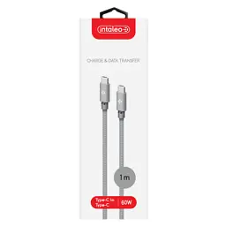 Дата кабель USB-C to USB-C 1.0m CBGNYTT1 60W Grey Intaleo (1283126559501) - миниатюра 4