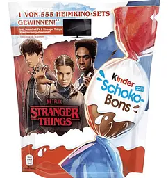 Шоколадні цукерки Kinder Schoko-Bons Netflix Stranger Things 200г