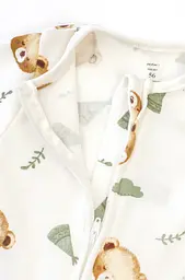 Комбінезон для немовлят Baby Bear з діагональною блискавкою та закритими ніжками - мініатюра 2