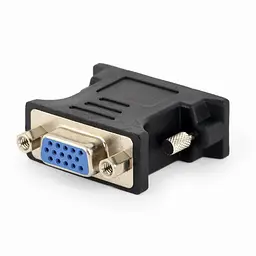 Адаптер Cablexpert DVI - VGA (M/F), Чорний (A-DVI-VGA-BK)