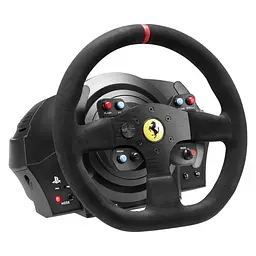Комплект (кермо, педалі) Thrustmaster T300 Ferrari Integral RW Alcantara edition Black (4160652) - мініатюра 2