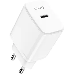 Зарядний пристрій Cudy 25W GaN 1×USB-C QC+PD 3.0 (CH25_EU)