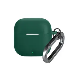 Силіконовий чохол для навушників OPPO Enco Buds3, Hang Case, зелений, ультратонкий захисний кейс товщиною 2 мм, захист від подряпин, пилу та ударів, компактний, з карабіном для кріплення, ArmorStandart (ARM88032)