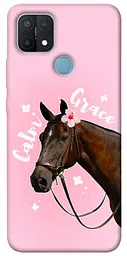 Чохол Demsky Horse with flower для Oppo A15s / A15