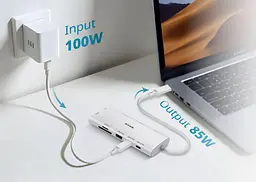 USB-Хаб D-Link USB-С Хаб DUP-A01 10in1 2xHDMI, 1xGE, 2xUSB-C, 1xUSB-A 3.1, 1xUSB-A 3.0, 1xSD, 1xmicroSD, 1xUSB-C PD (DUP-A01) - мініатюра 5