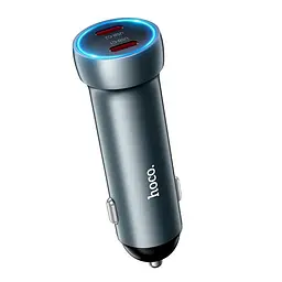 Адаптер автомобільний Hoco Prosperous (2C) Car charger Z54B |2Type-C, PD/QC, 60W/3A| - мініатюра 2