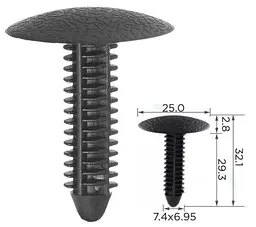 Кліпса для обшивки Ford E9SB6302354ACW (C0300)