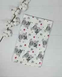 Набір пелюшок a.l.babybox Зайчики з іграшками 50х80/100х80 см 3 шт. Різнокольоровий (NA 18168587) - мініатюра 4