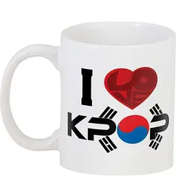 Кухоль GeekLand I love K-Pop.346 330 мл білий - мініатюра 3