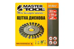 Корщітка MasterTool для болгарки УШМ дротяна щітка дискова 125 мм 19-9012 - мініатюра 3
