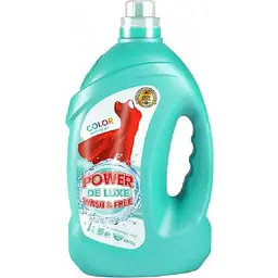 Гель для прання POWER DE LUXE 4л Для кольорових речей