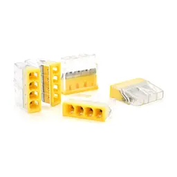 З'єднувач кабелю 4-pin самозажимна аналог WAGO К773-204, 50штпак Voltronic (K204/50)