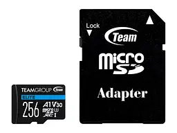 Карта пам'яті Team Elite microSDXC UHS-I (U3) V30 A1 + SD-адаптер 256 GB (TEAUSDX256GIV30A103)