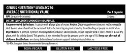 Амінокислота Genius Nutrition Livonac 750 60 капсул - мініатюра 2