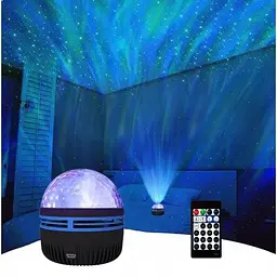 Лампа нічник настільна Remax Starry Galaxy проєкція зоряного неба на стелю  - мініатюра 4
