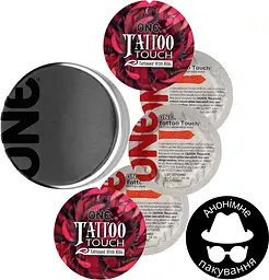 Презервативи One Tattoo Touch червоні 5 шт. у кейсі (ROZ6501051997) - мініатюра 2