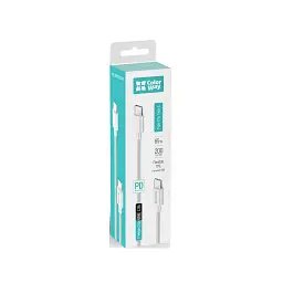 Дата кабель USB-C to USB-C 2.0m 3A 65W white ColorWay (CW-CBPDCC056-WT) - мініатюра 6